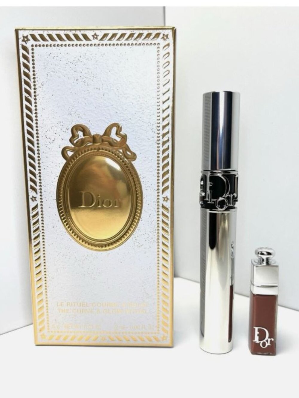 Dior Holiday Gift Set - Full Size Overcurl Mascara + Mini Plumping Lip Gloss